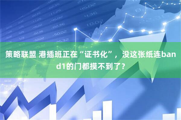 策略联盟 港插班正在“证书化”，没这张纸连band1的门都摸不到了？
